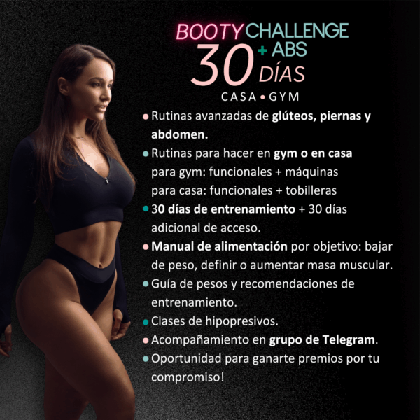 Booty challenge + Abs 30 Days - Imagen 2