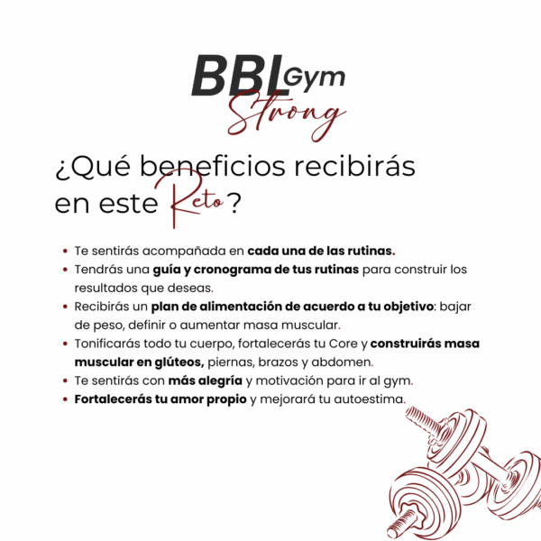 BBL Gym Strong By Mari - Imagen 4
