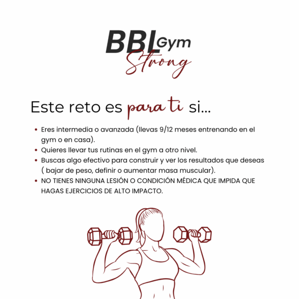 BBL Gym Strong By Mari - Imagen 3