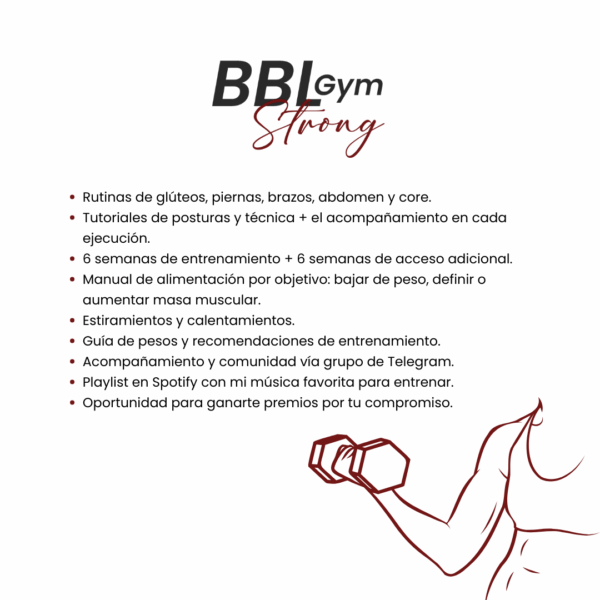 BBL Gym Strong By Mari - Imagen 2